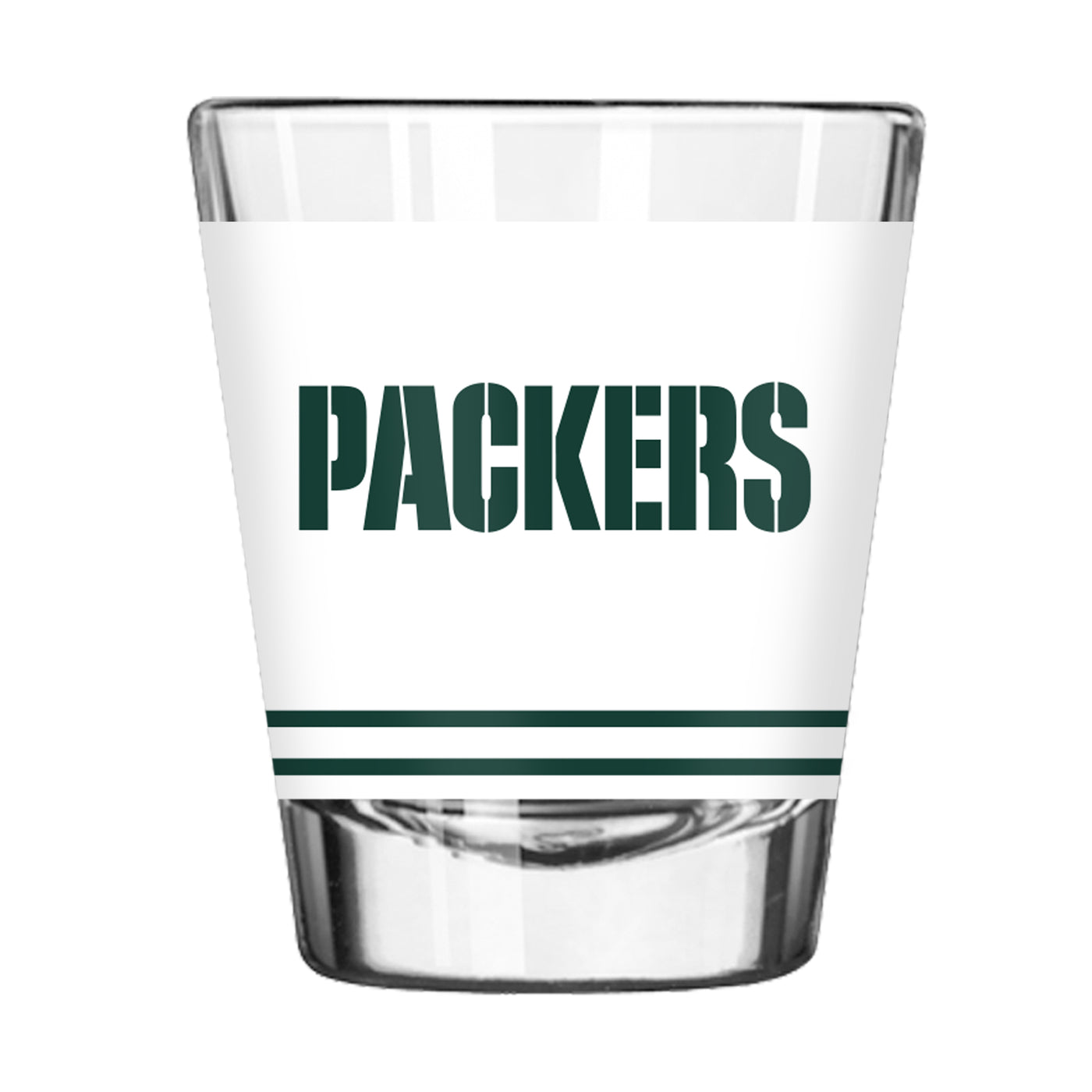 Green Bay Packers 2oz Flipside White Shot Glass