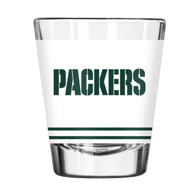 Green Bay Packers 2oz Flipside White Shot Glass