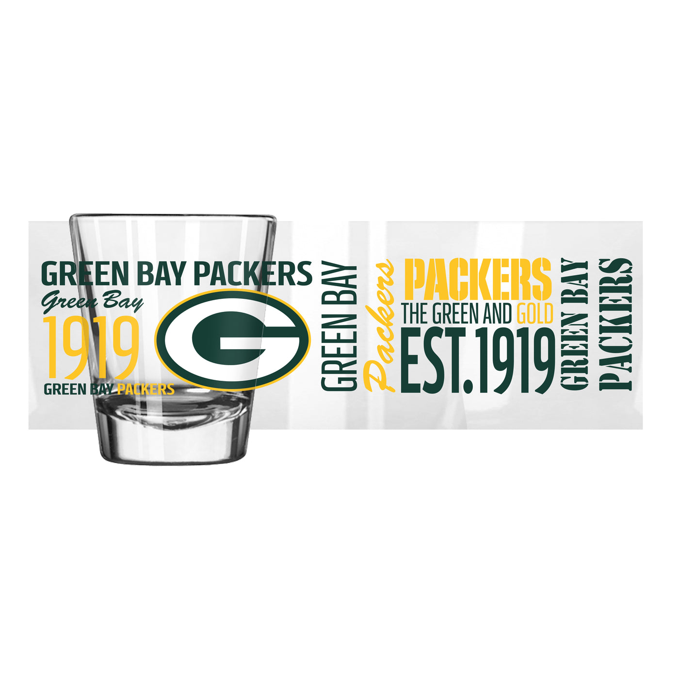 Green Bay Packers 2oz Spirit Shot Glass