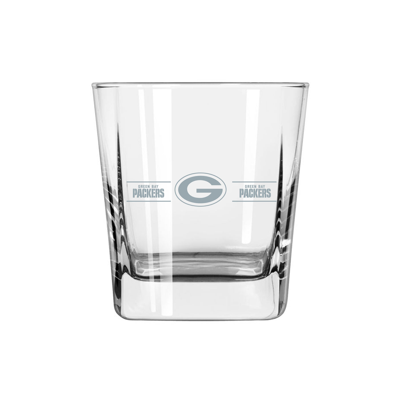 Green Bay Packers 9oz Frost Stripe Old Fashioned Glass