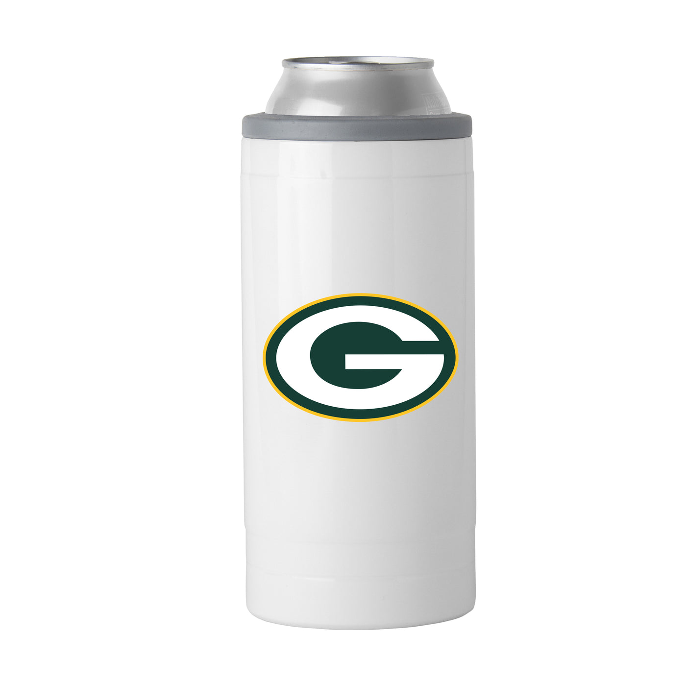 Green Bay Packers Letterman 12 oz Slim Can Coolie