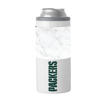 Green Bay Packers Marble 12oz Slim Can Coolie