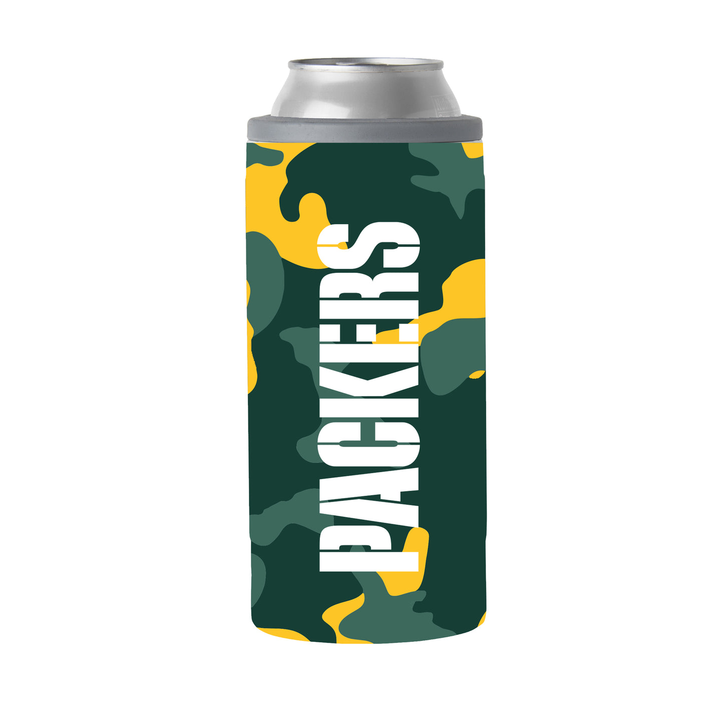 Green Bay Packers Camo Swagger 12oz Slim Can Coolie