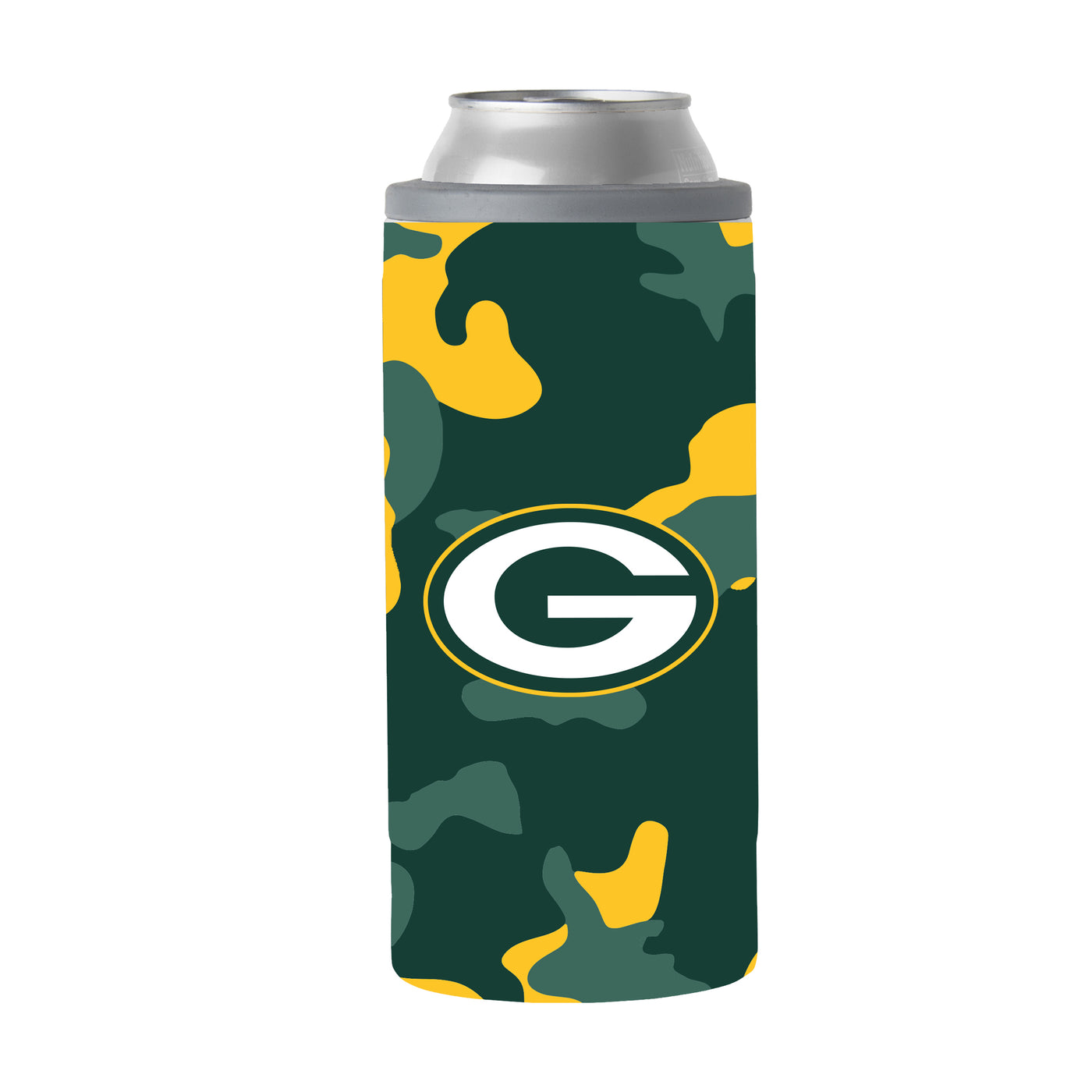 Green Bay Packers Camo Swagger 12oz Slim Can Coolie
