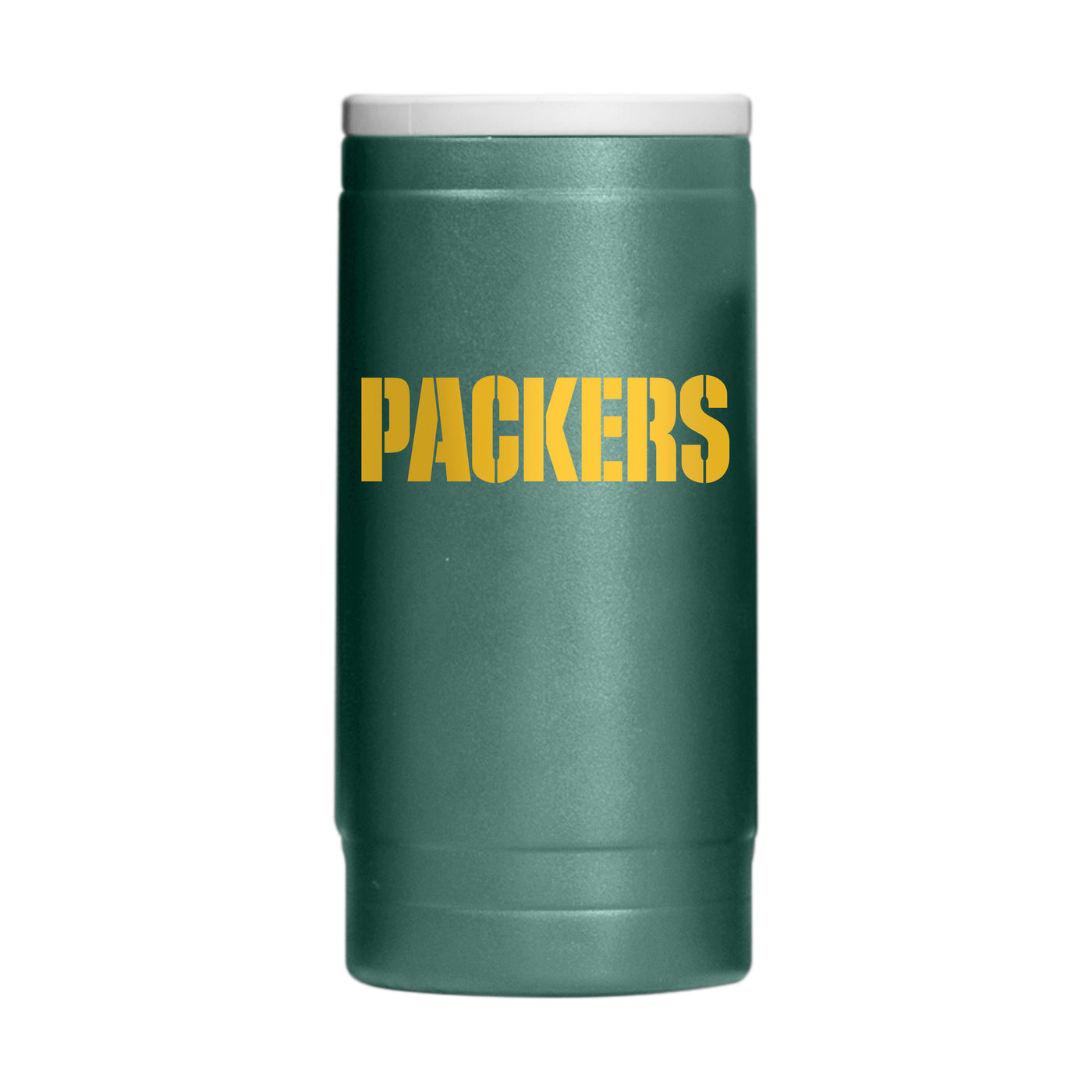 Green Bay Packers Flipside Powder Coat Slim Can Coolie - Logo Brands