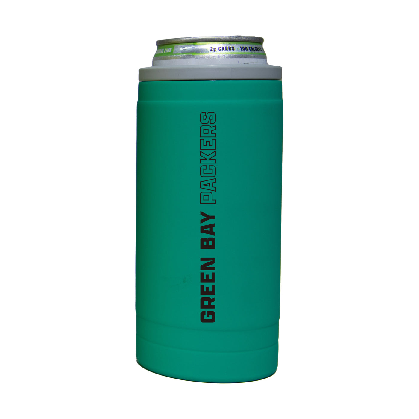 Green Bay Packers 12oz Optic Stacked Soft Touch Slim Coolie