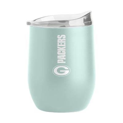Green Bay Packers 16oz Vertical Powder Coat Curved Beverage