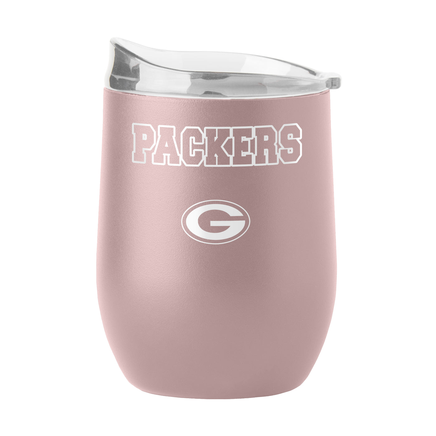 Green Bay Packers 16oz Stencil Powder Coat Curved Beverage