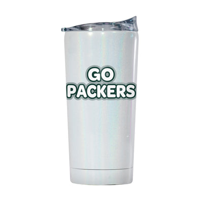 Green Bay Packers 20oz Bubble Iridescent Tumbler - Logo Brands