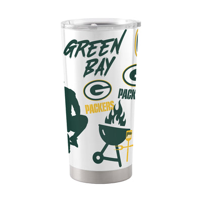 Green Bay Packers 20oz Native Stainless Tumbler