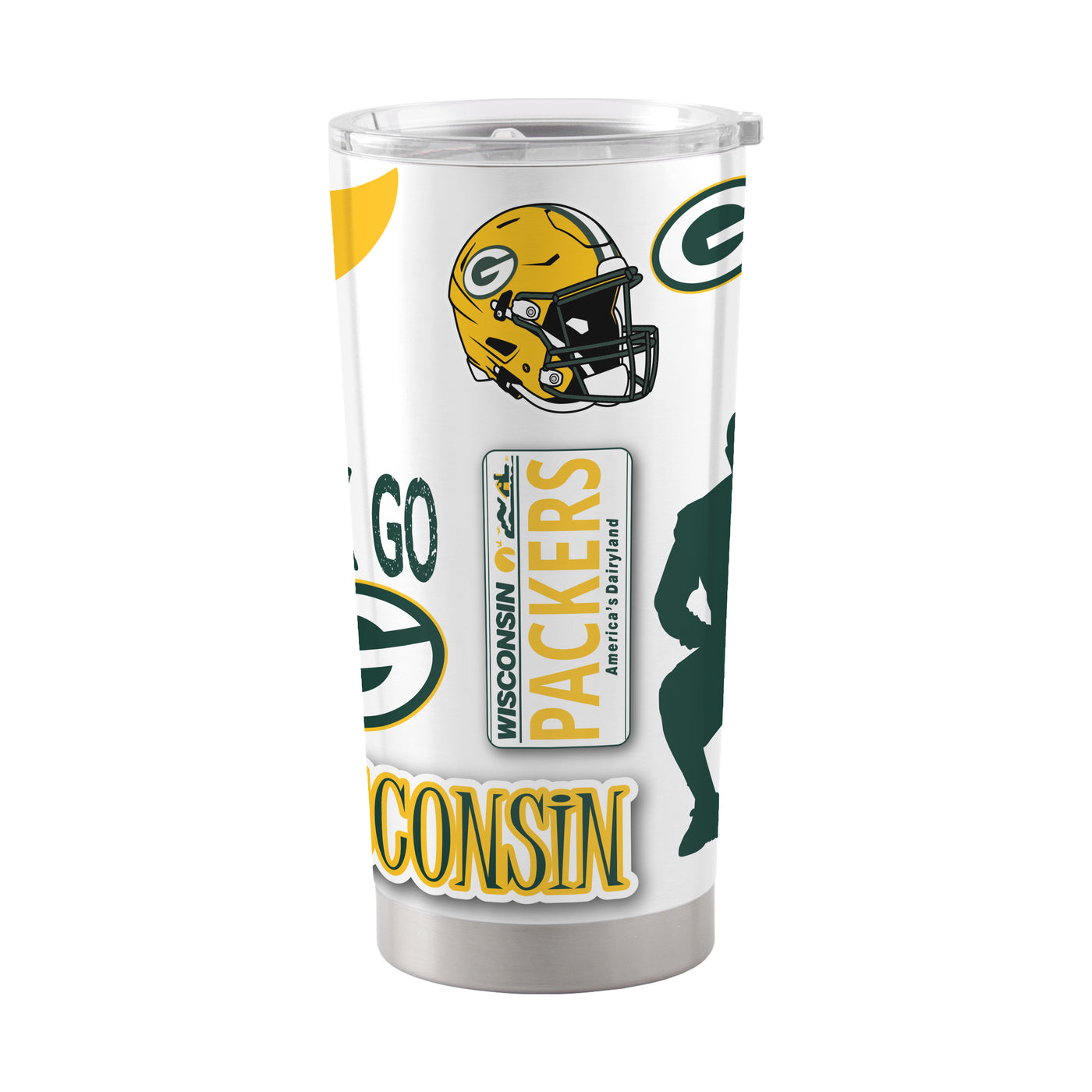 Green Bay Packers 20oz Native Stainless Tumbler