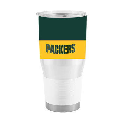 Green Bay Packers 30oz Two Tone Colorblock Stainless Steel Tumbler