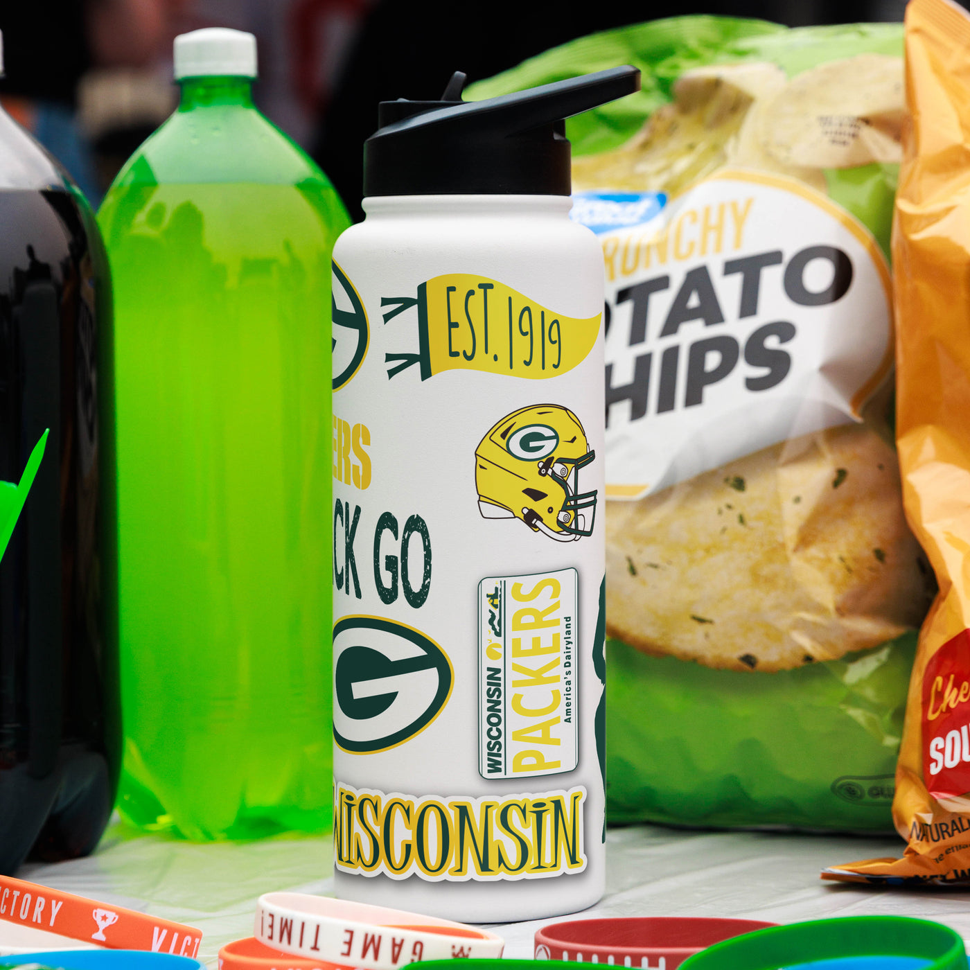 Green Bay Packers 34oz Native Quencher Bottle