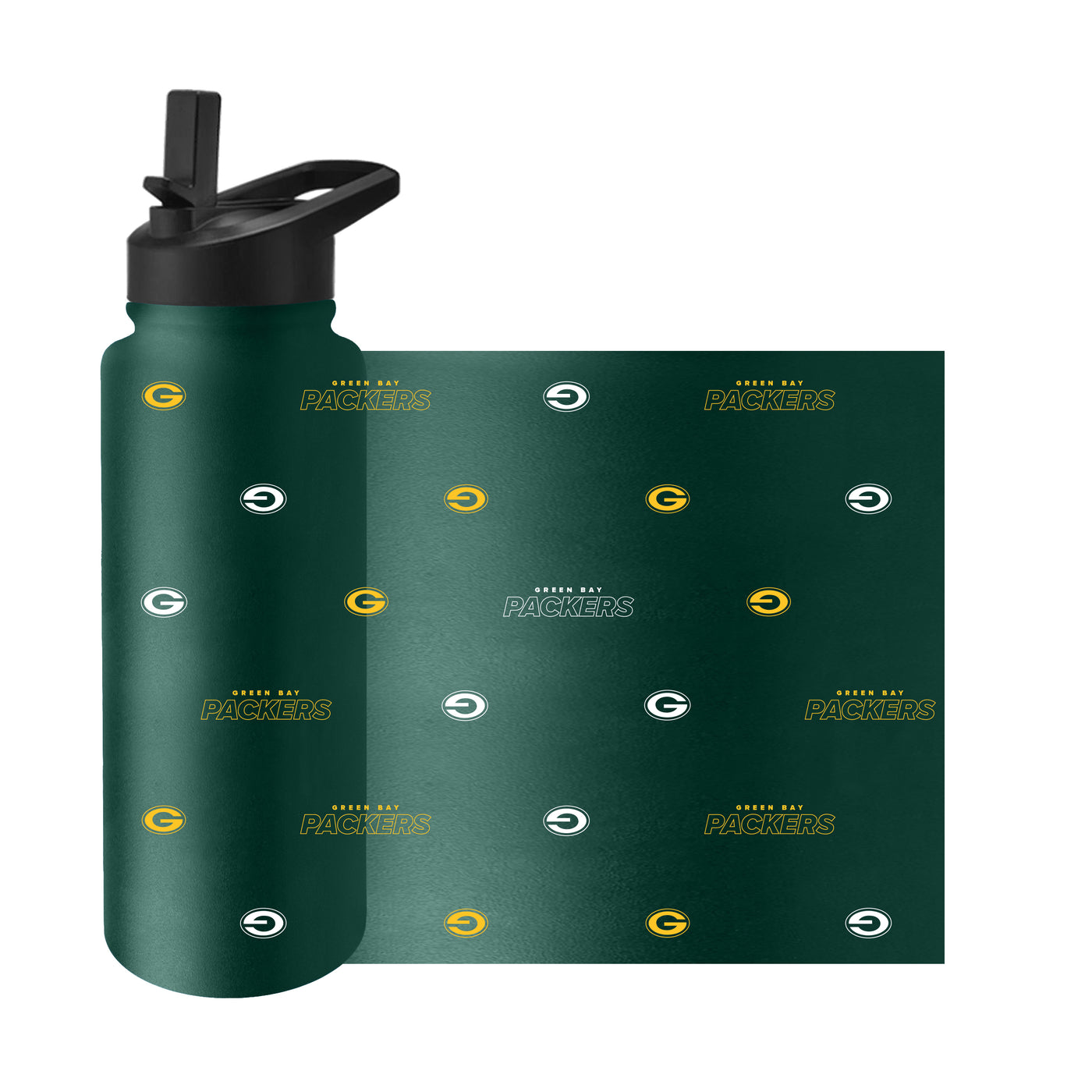 Green Bay Packers 34oz Step And Repeat Quencher Bottle
