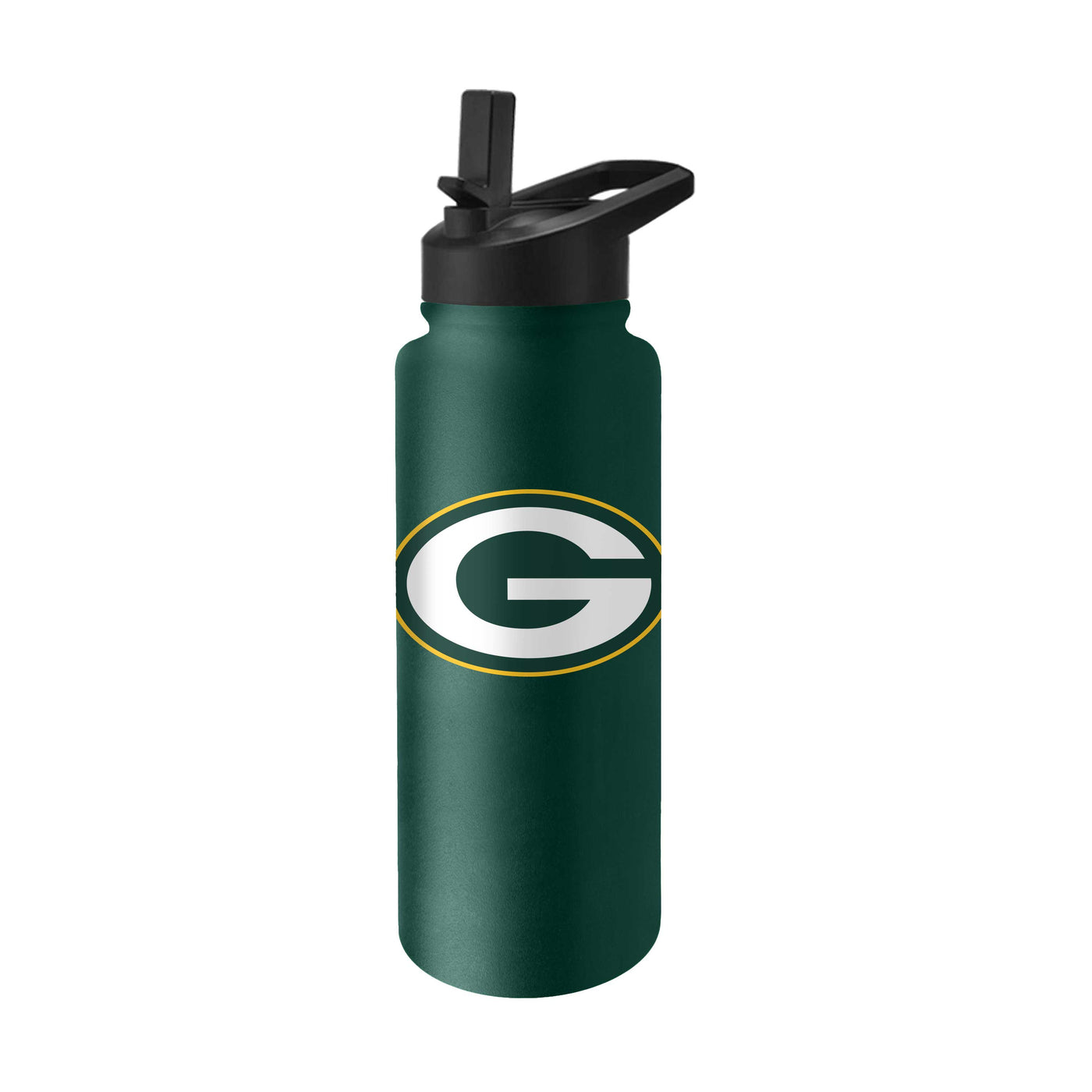 Green Bay Packers Quencher Logo Flip Top Water Bottle