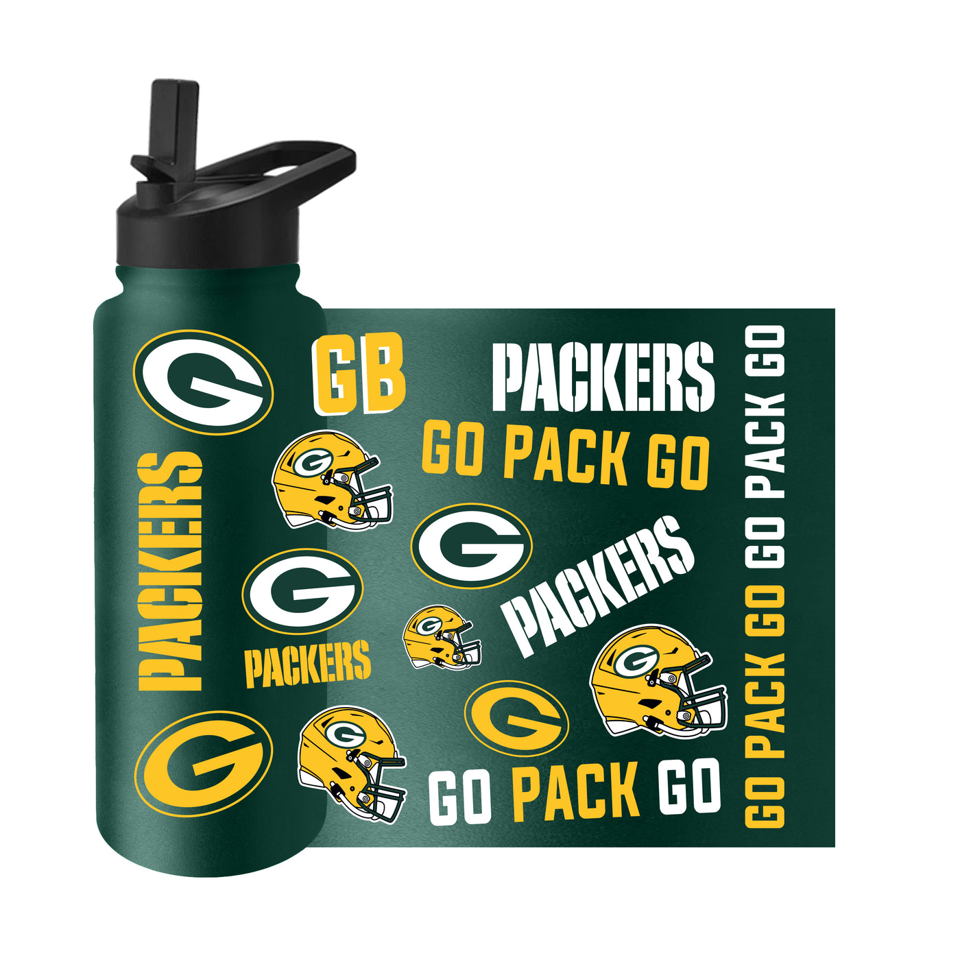 Green Bay Packers 34oz Native Quencher Bottle