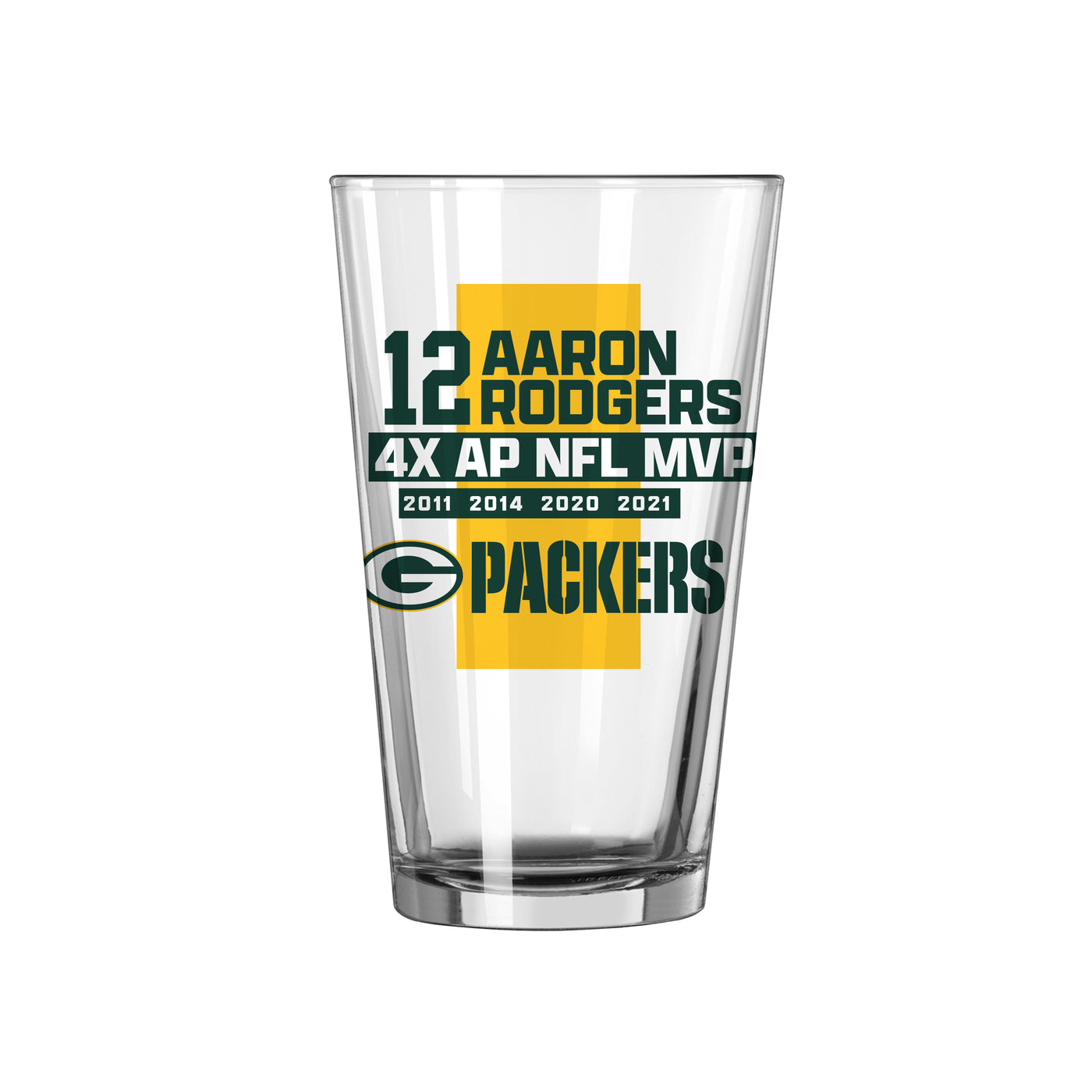 Aaron Rodgers 16oz 2022 MVP Pint Glass