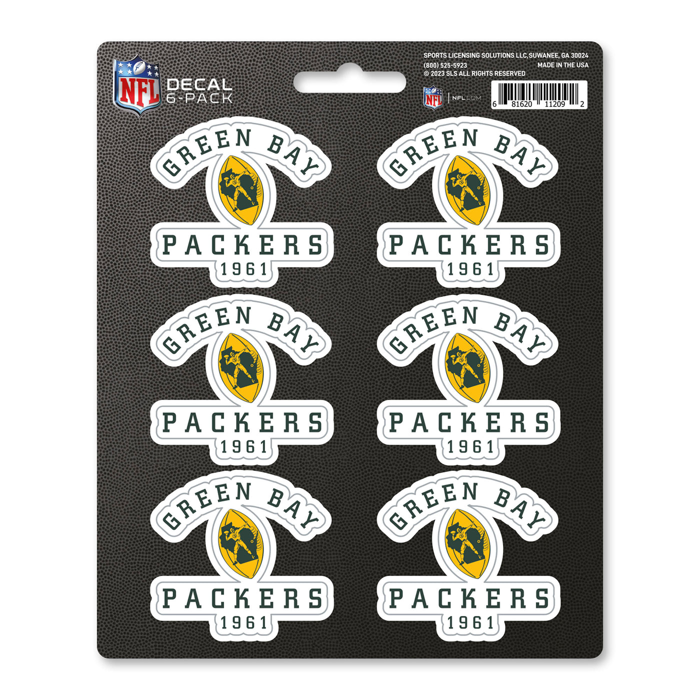 NFLV - Green Bay Packers DECAL6