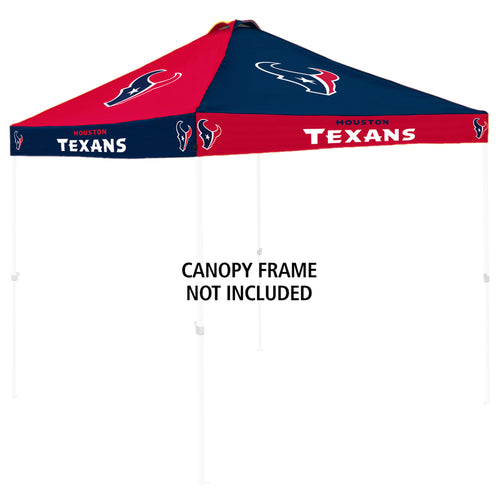Houston Texans checkerboard canopy top shelter with team logo design, ideal for outdoor games and events.