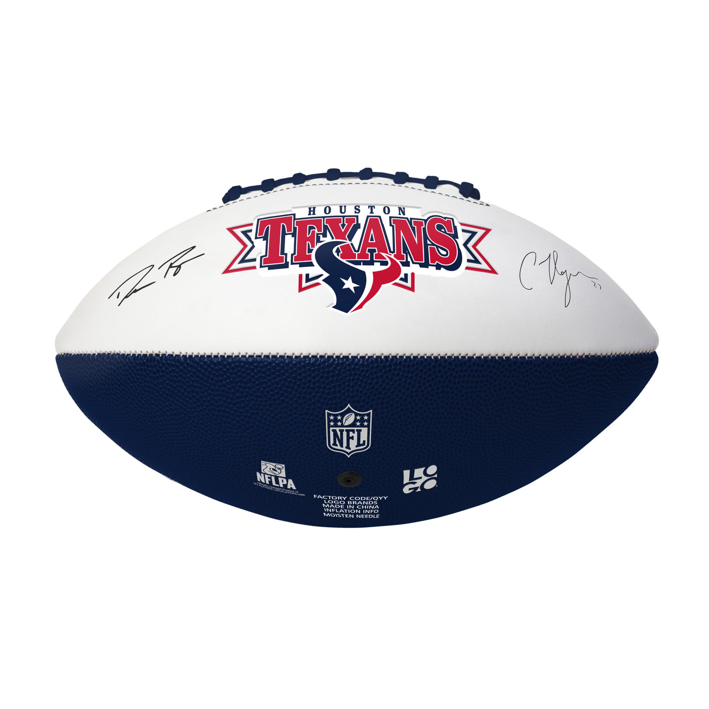 Houston Texans Autograph Signature Football