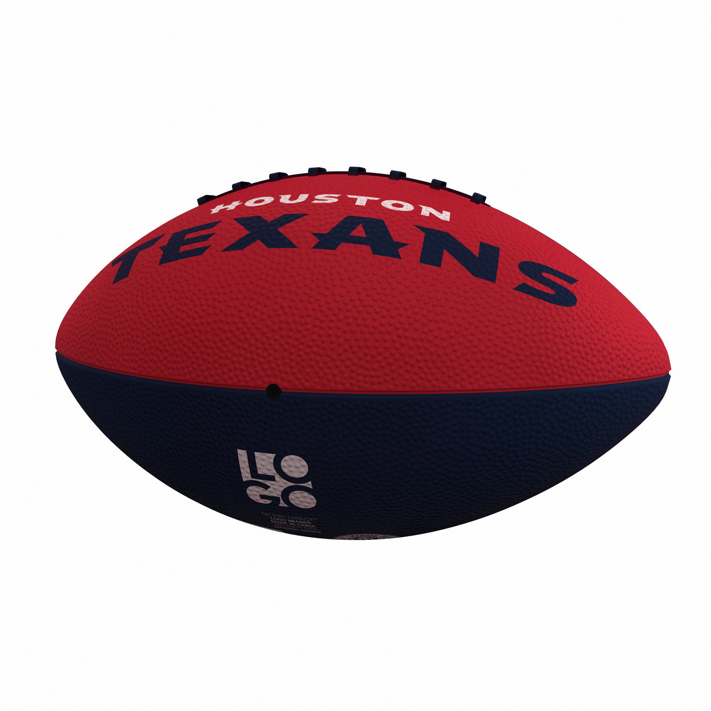 Houston Texans Pinwheel Logo Junior-Size Rubber Football