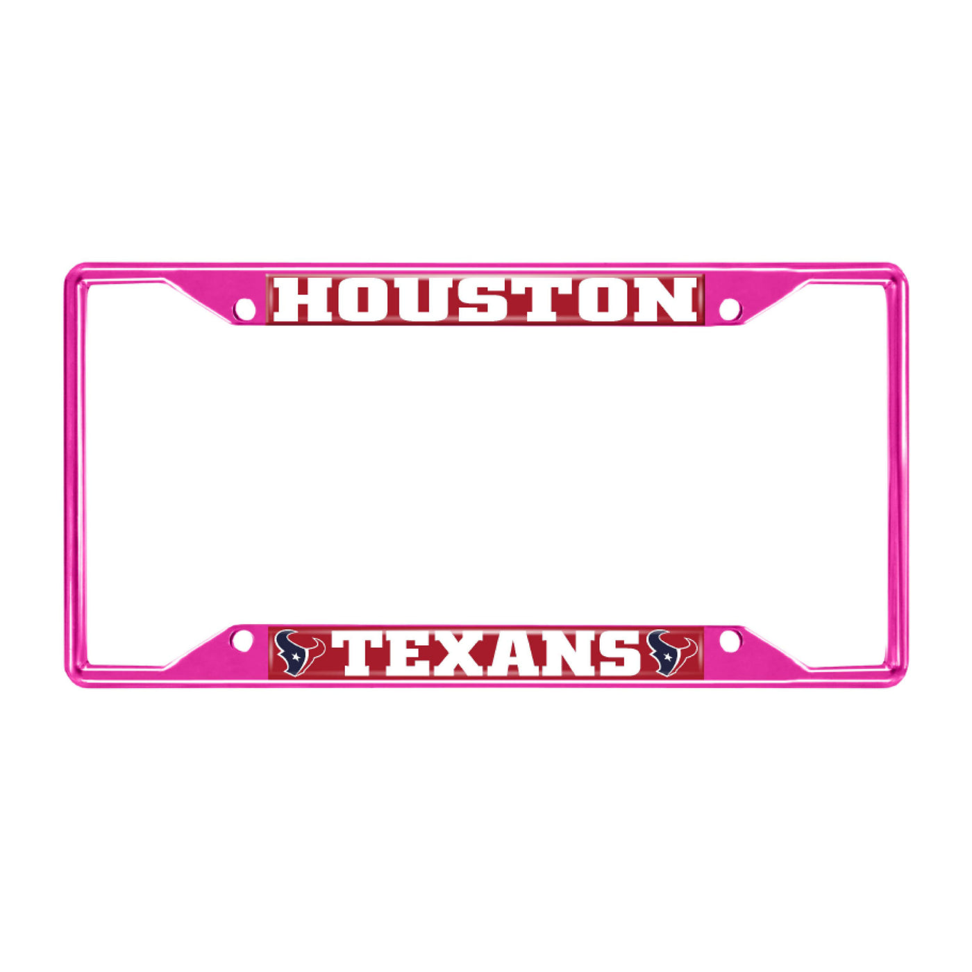 NFL - Houston Texans-Pink License Plate Frame
