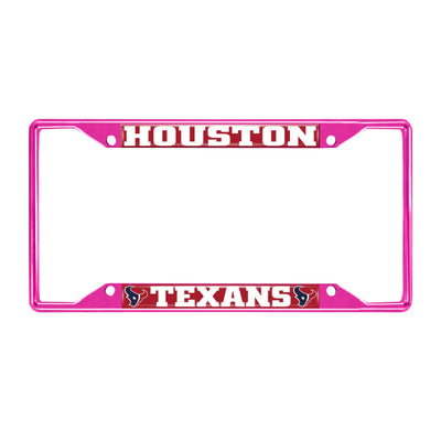 NFL - Houston Texans-Pink License Plate Frame