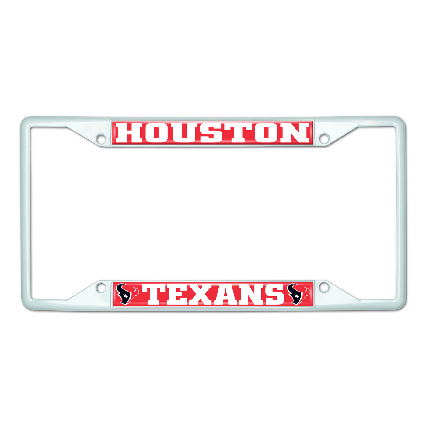 NFL - Houston Texans-White License Plate Frame