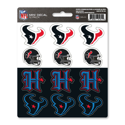 NFL - Houston Texans Mini Decal 12-pk