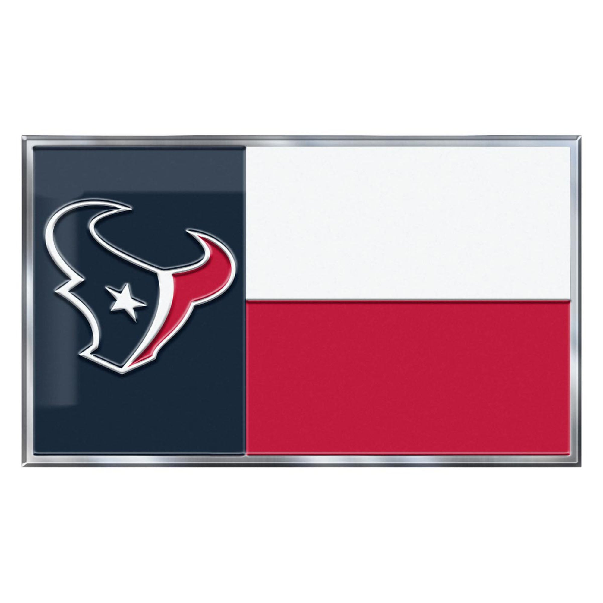 Houston Texans Embossed State Flag Emblem