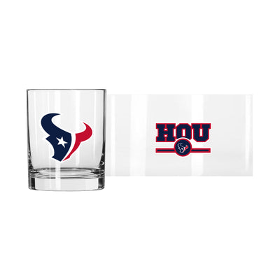 Houston Texans 14oz Letterman Rocks Glass