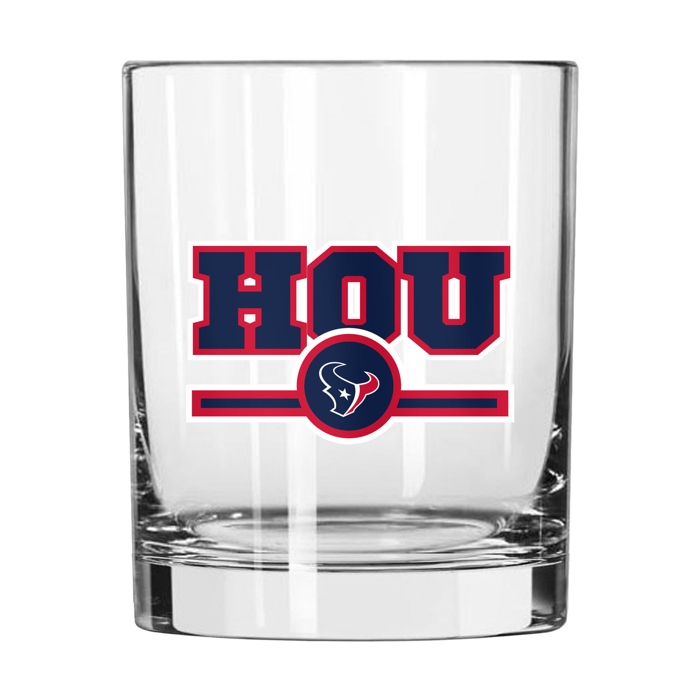 Houston Texans 14oz Letterman Rocks Glass