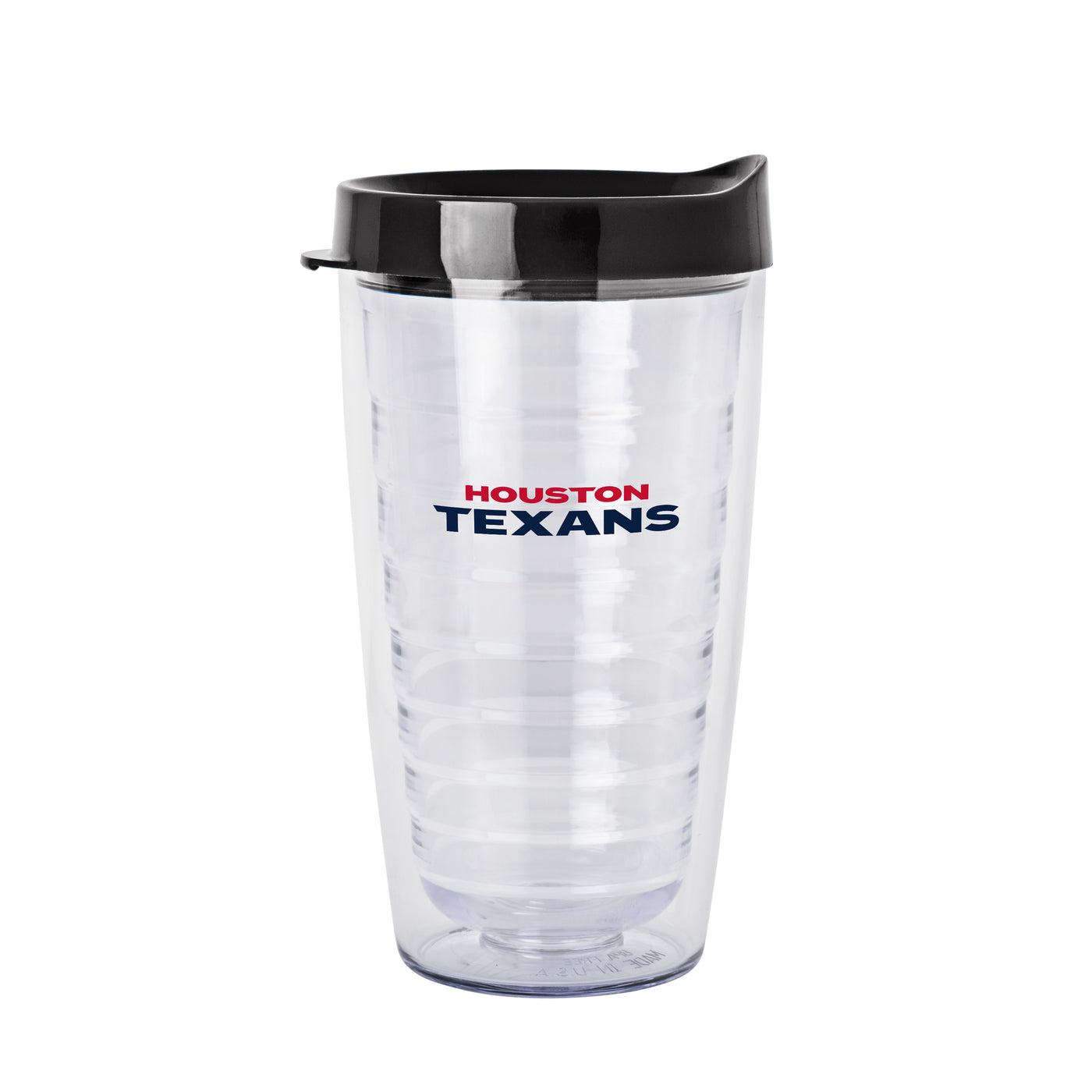 Houston Texans 16oz Flipside Dbl Wall Clear Tumbler