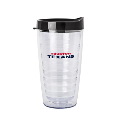 Houston Texans 16oz Flipside Dbl Wall Clear Tumbler
