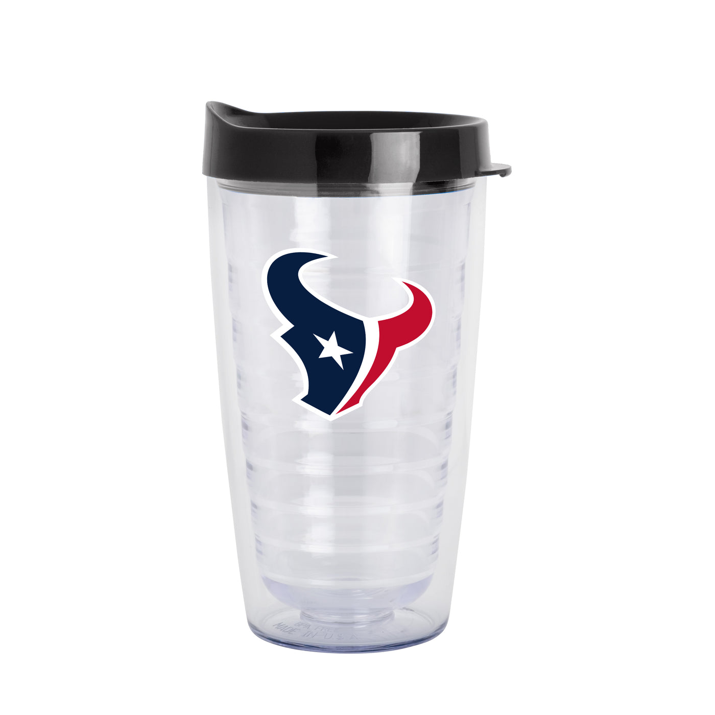 Houston Texans 16oz Flipside Dbl Wall Clear Tumbler