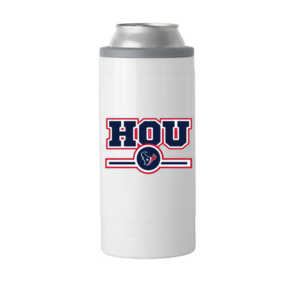 Houston Texans Letterman 12 oz Slim Can Coolie