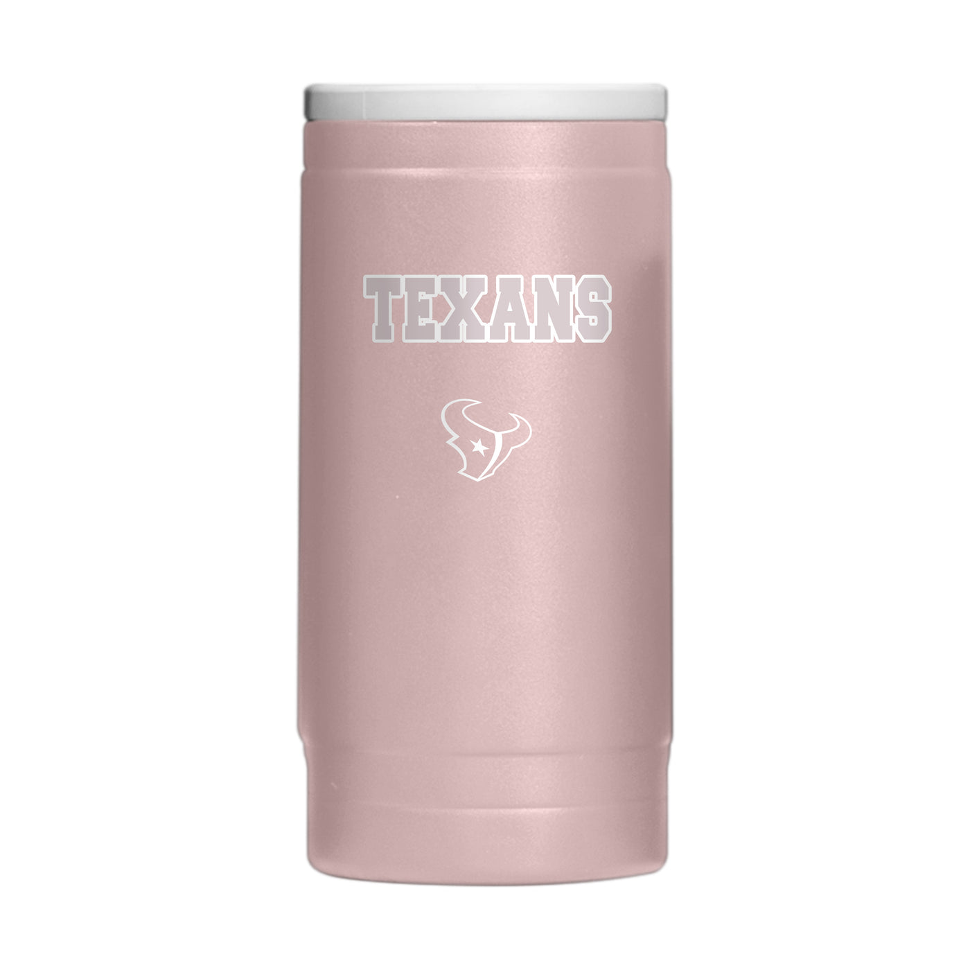 Houston Texans  Stencil Powder Coat Slim Can Coolie