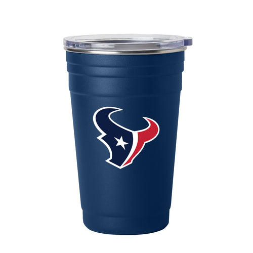 Houston Texans 22oz Flipside stainless steel cup, durable drinkware with team logo and flip-top lid for on-the-go use.