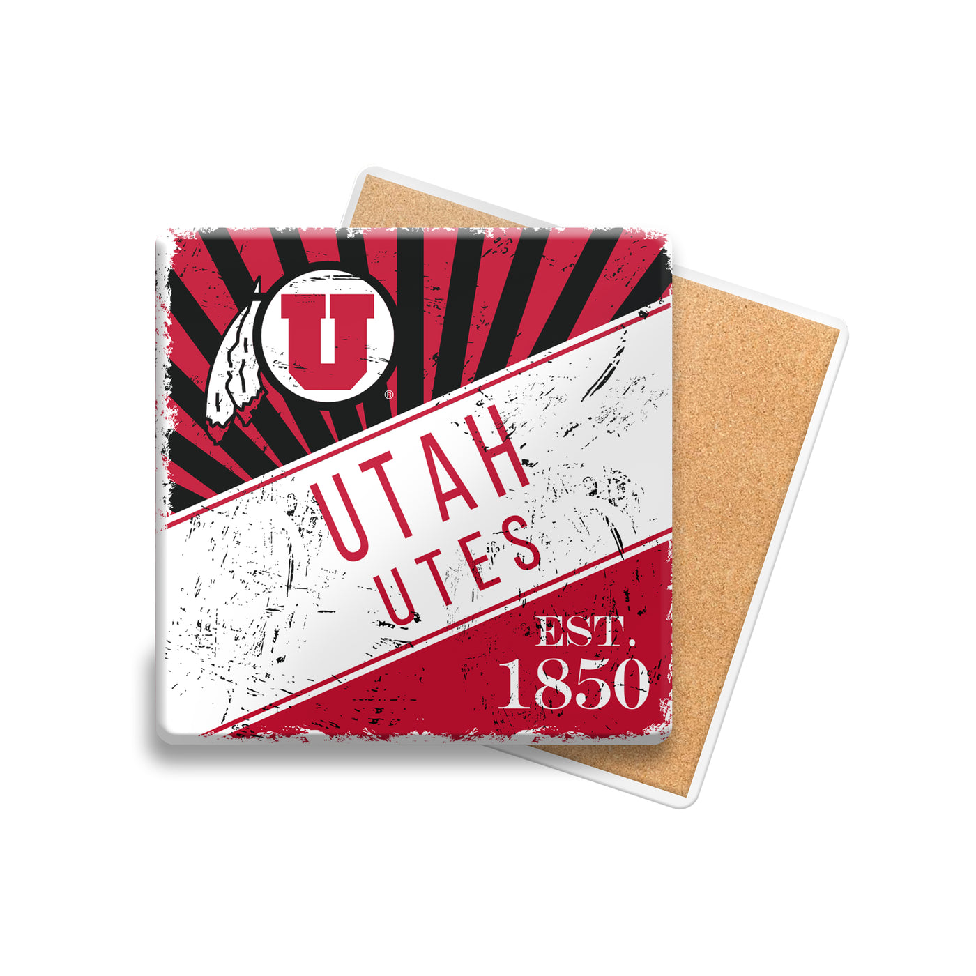 Utah Burst Ceramic Coaster