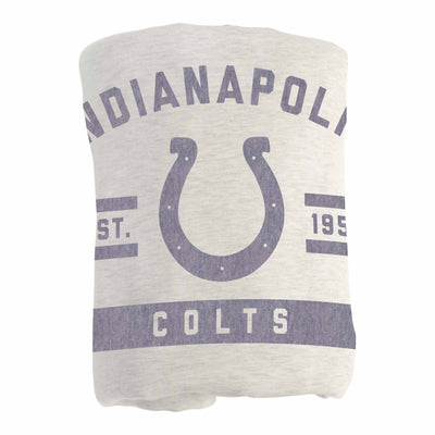 Indianapolis Colts Oatmeal Sweatshirt Blanket - Logo Brands