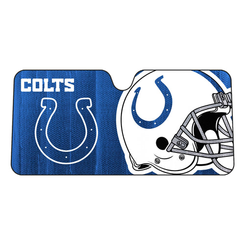 Indianapolis Colts auto shade by Logo Brands with team logo and graphics to block sunlight in vehicles