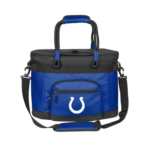 Indianapolis Colts 35 Can Flex Cooler by Logo Brands with team logo and adjustable shoulder strap for portable outdoor use