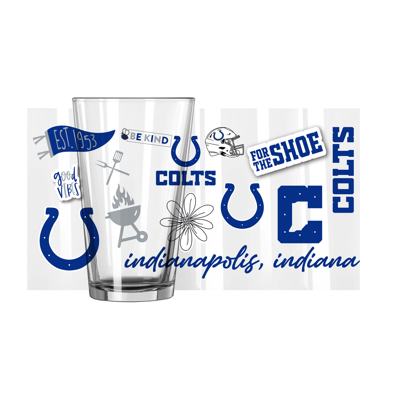 Indianapolis Colts 16oz Native Pint Glass