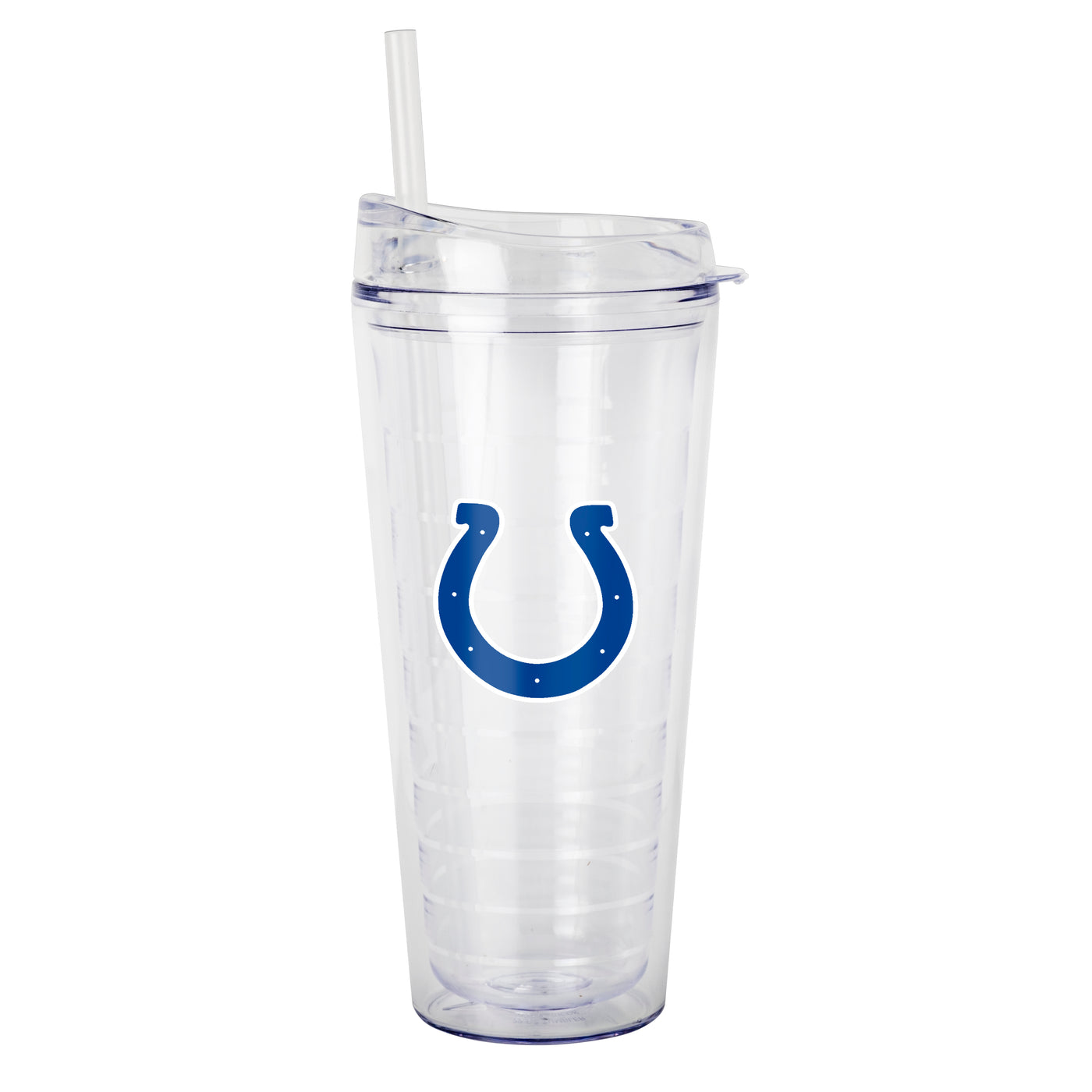 Indianapolis Colts 22oz Flipside Dbl Wall Clear Tumbler