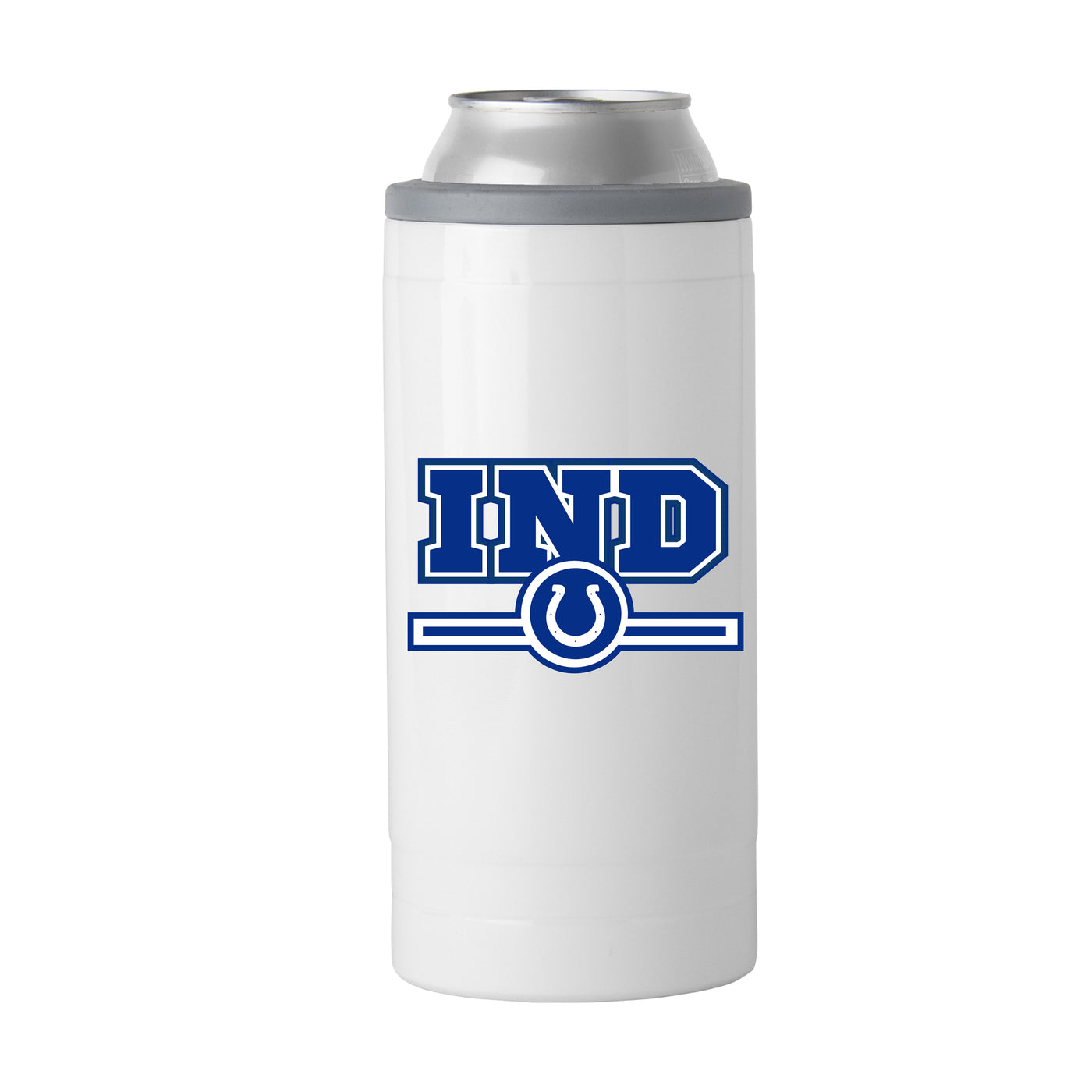 Indianapolis Colts Letterman 12 oz Slim Can Coolie