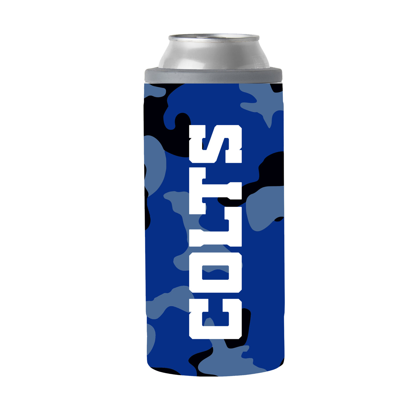 Indianapolis Colts Camo Swagger 12oz Slim Can Coolie