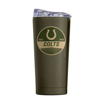 Indianapolis Colts 20oz Badge Powder Coat Tumbler