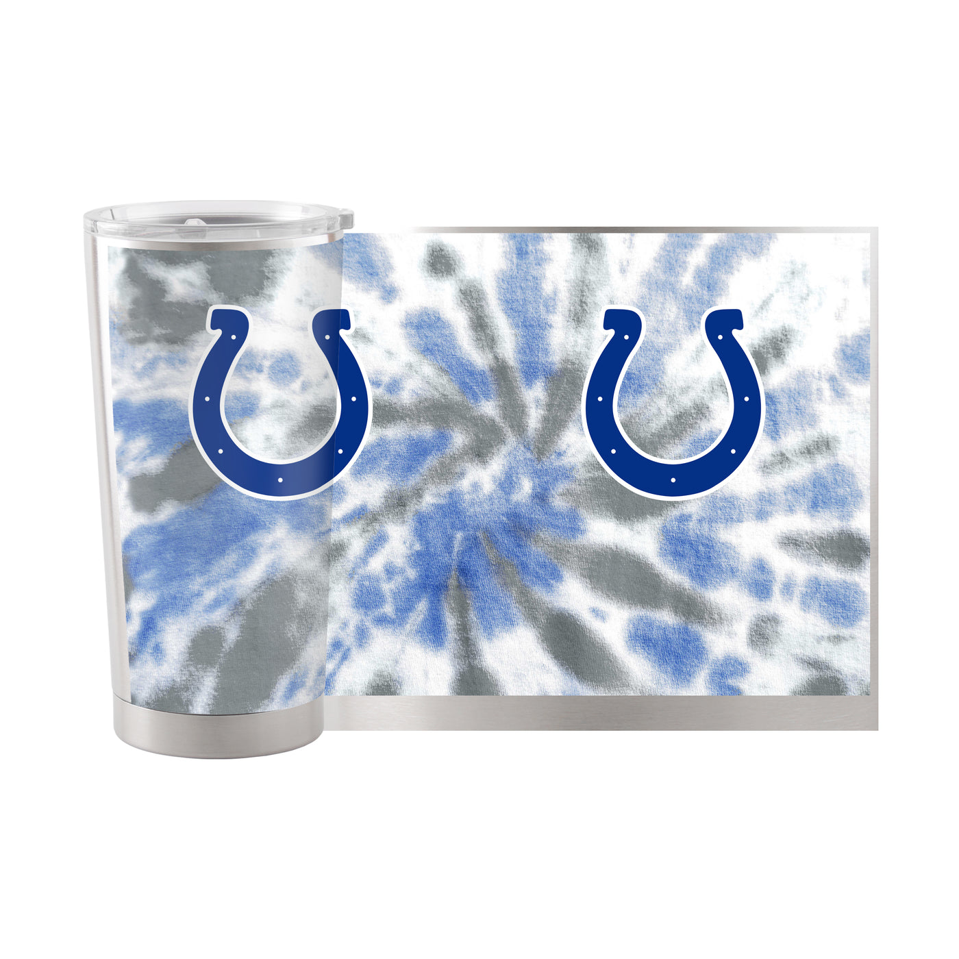 Indianapolis Colts 20oz Tie Dye Stainless Steel Tumbler