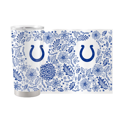 Indianapolis Colts 20oz Botanical Stainless Steel Tumbler