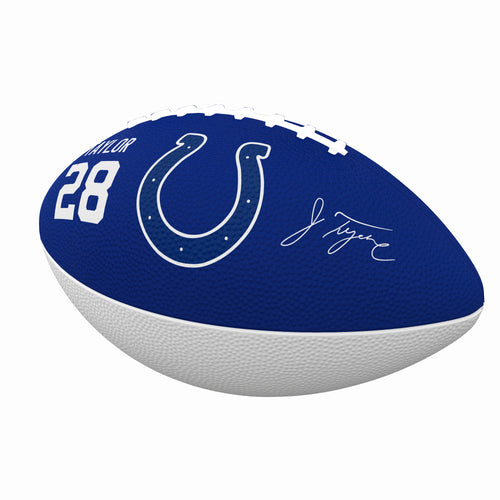 Junior size rubber football featuring the Indianapolis Colts logo, ideal for recreational play, by Logo Brands.